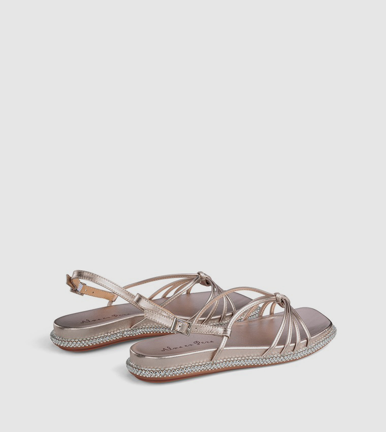 MALABE Sheen Flat Sandals