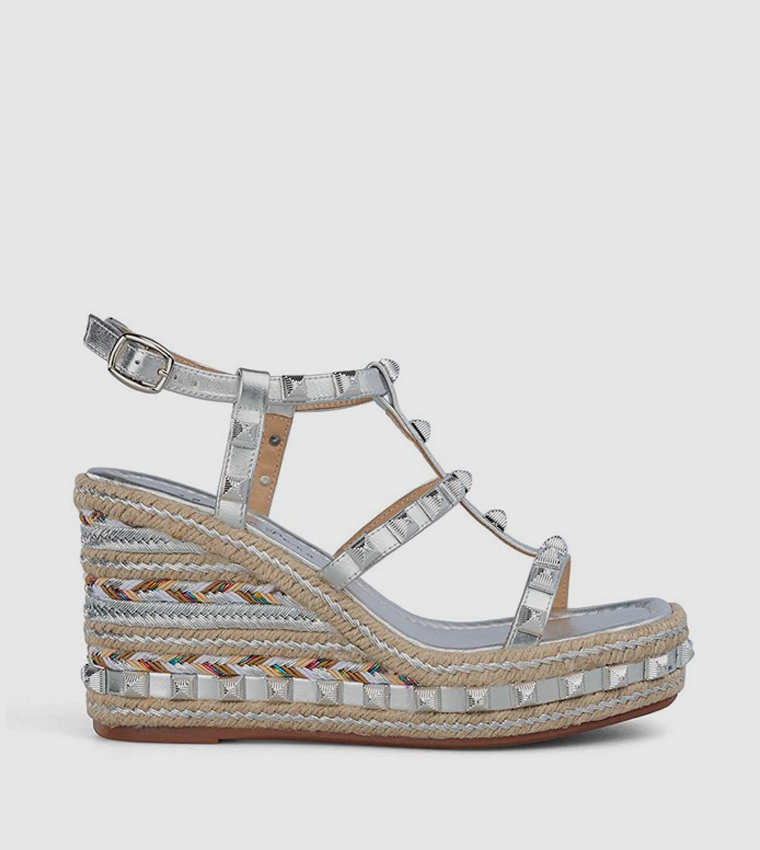 Silver platform online sandals