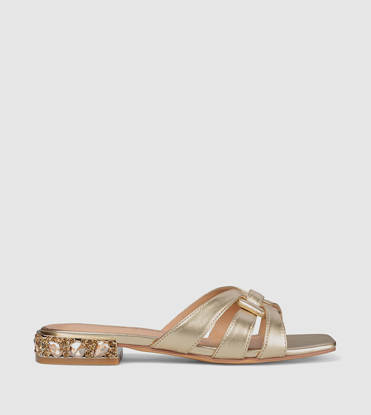 Gold sandals online for women