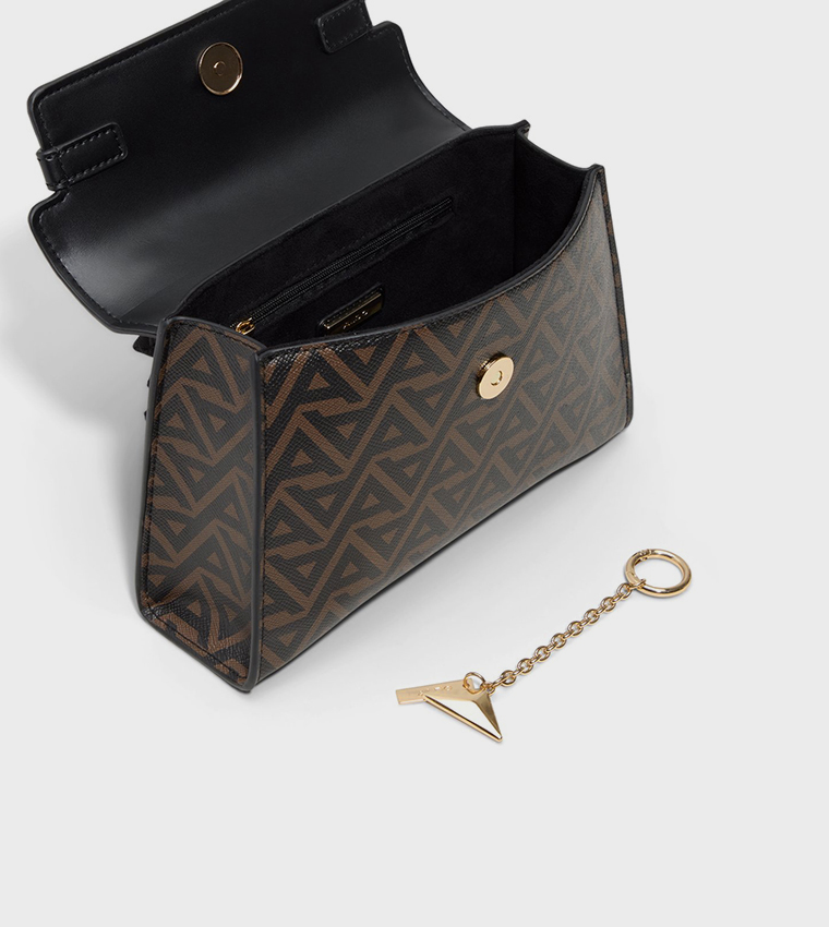 ALOLA Monogram Patterned Top Handle Bag