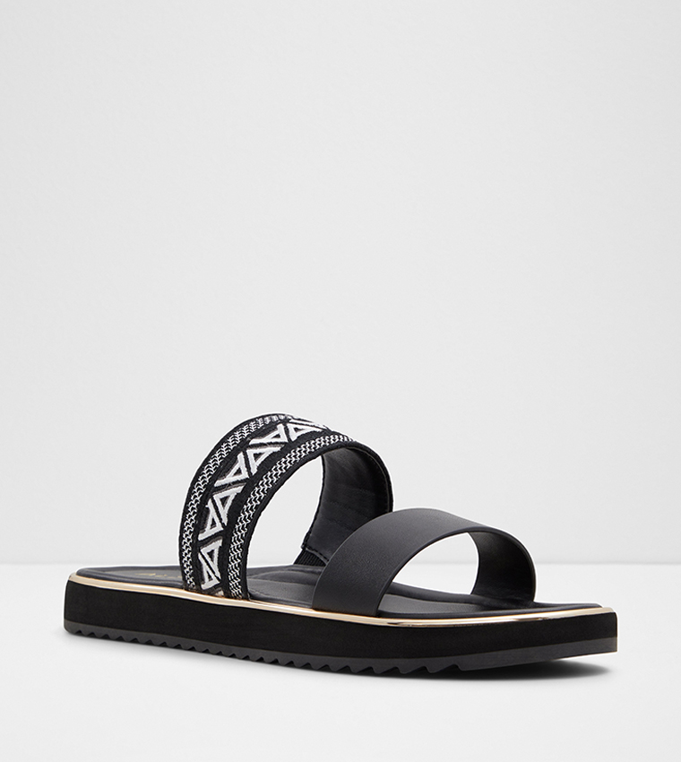 ALONYA Embroidered Flat Sandals