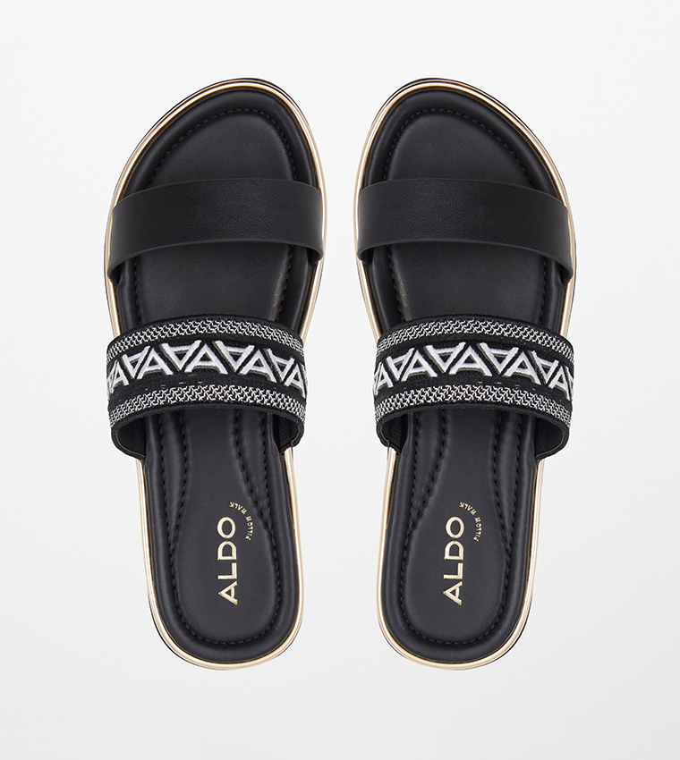 ALONYA Embroidered Flat Sandals