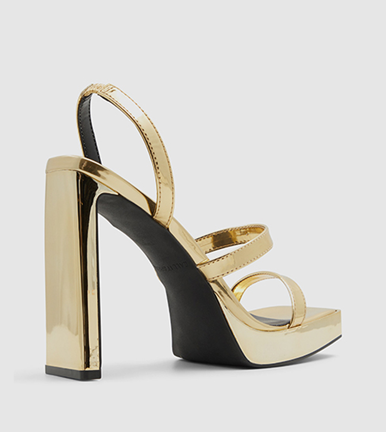 Buy Call It Spring ALYSA Slingback Open Toe Heeled Sandals In Gold