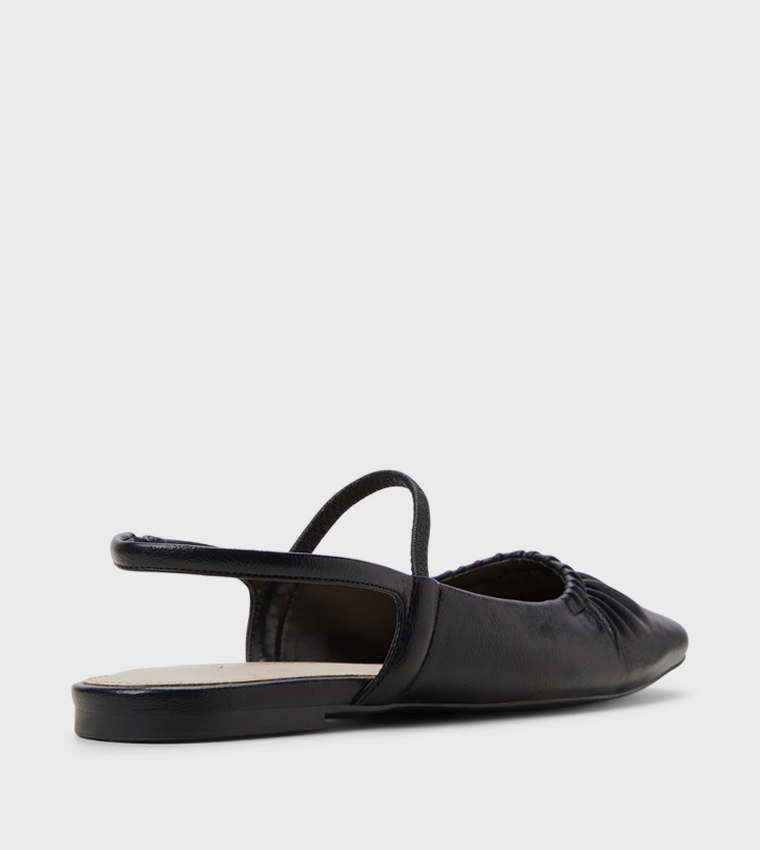 ALYSSAH Ruched Slingback Flats