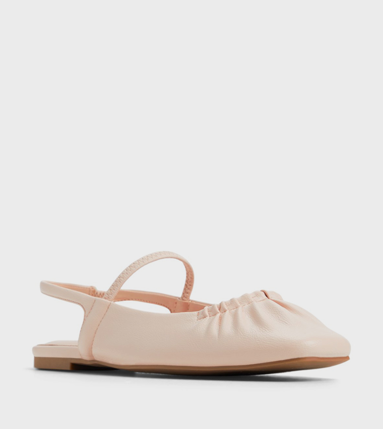 ALYSSAH Ruched Slingback Flats