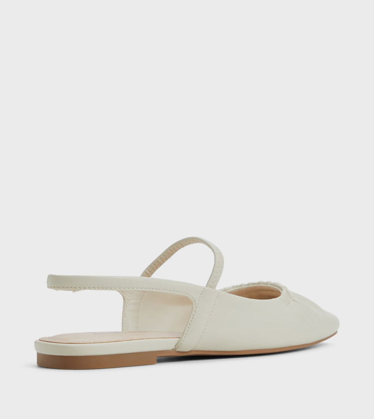 ALYSSAH Ruched Slingback Flats