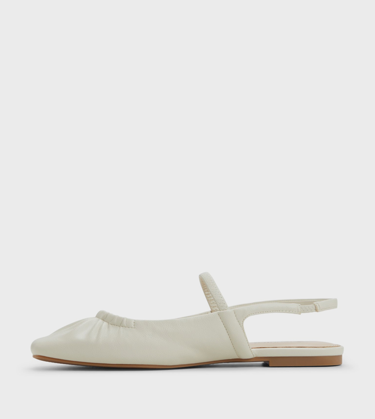 ALYSSAH Ruched Slingback Flats