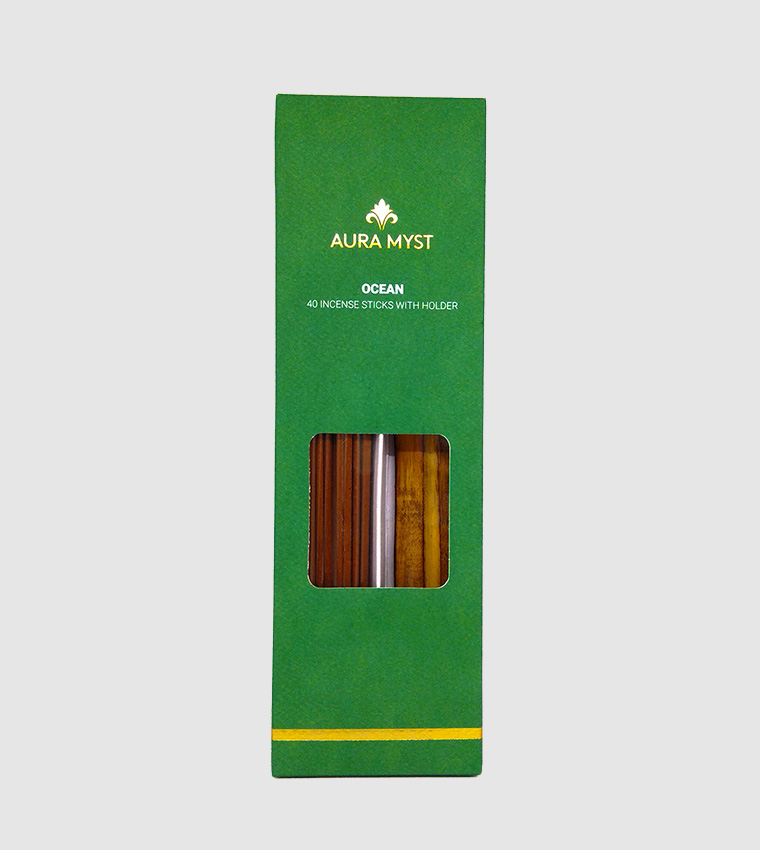Incense Stick With Wooden Holder 40Pcs - Ocean