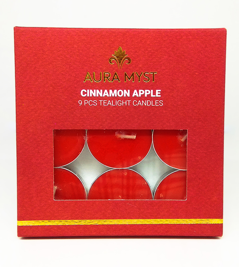T-Light 9Pcs - Cinnamon Apple