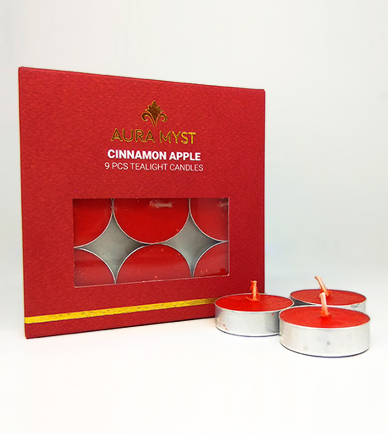 T-Light 9Pcs - Cinnamon Apple