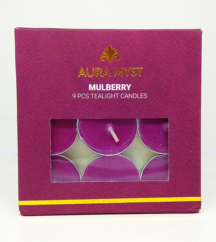 T-Light 9Pcs - Mulberry