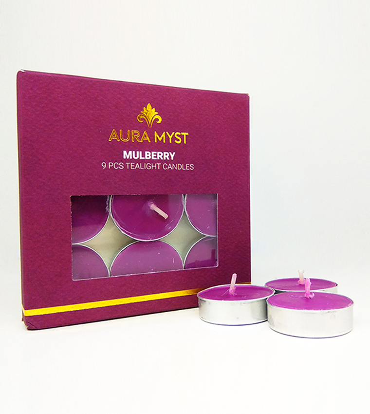 T-Light 9Pcs - Mulberry