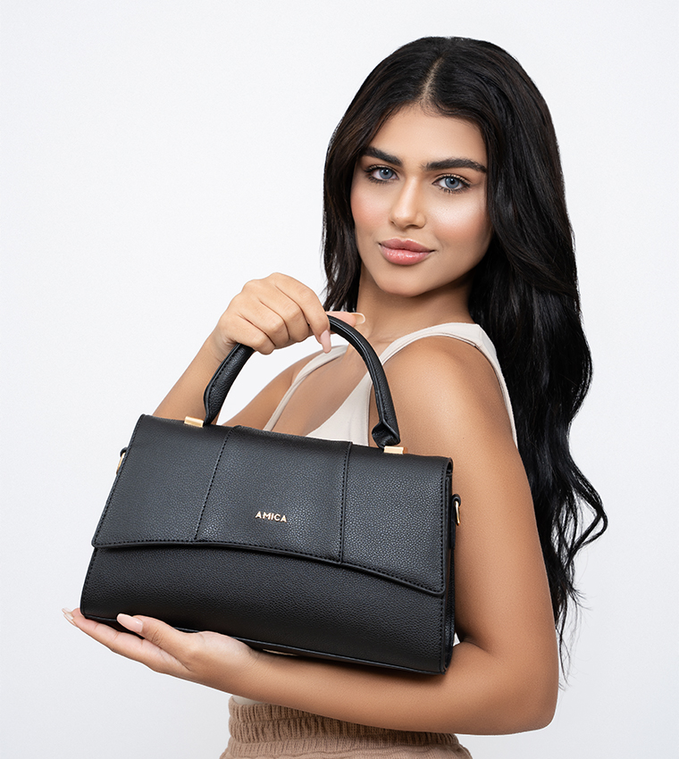 Solana Metal Accent Hourglass Mini Bag