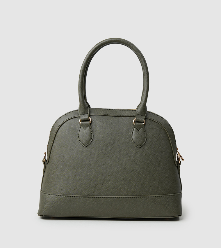 Evita Metal Accent Handheld Bag