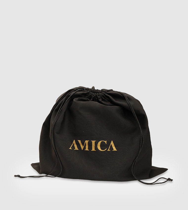 Evita Metal Accent Handheld Bag