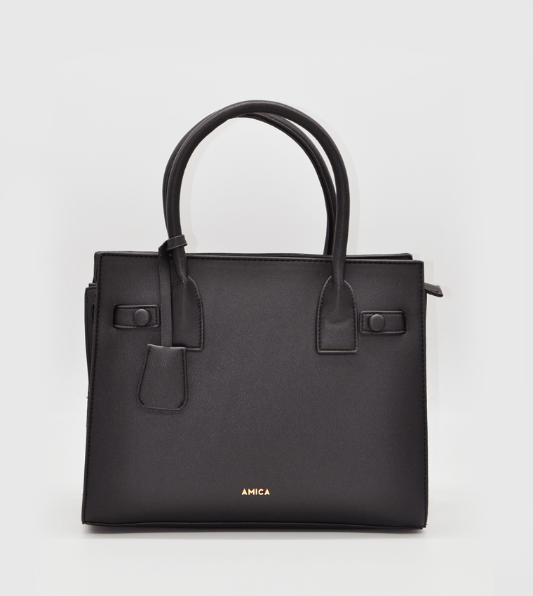 Paz Metal Accent Tote Bag