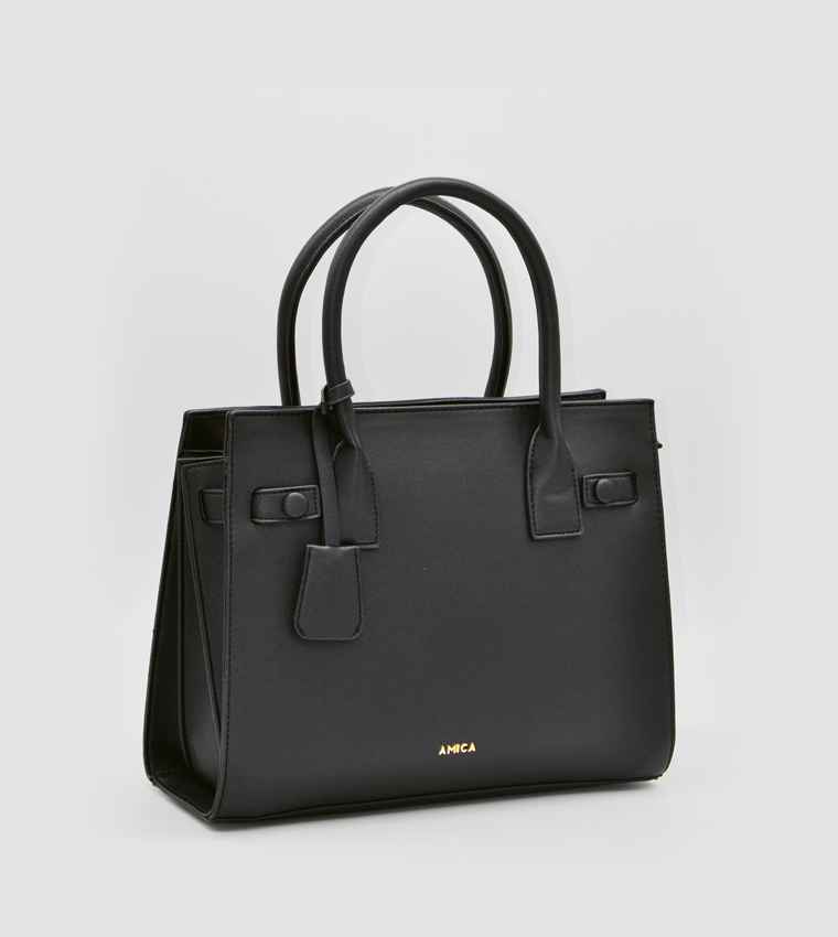 Paz Metal Accent Tote Bag