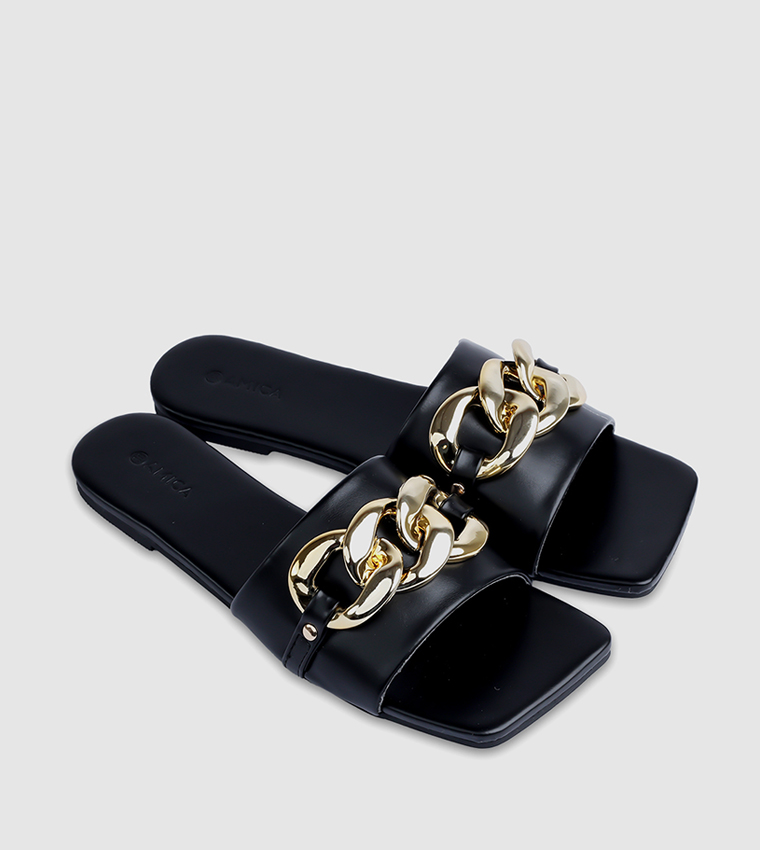 Nora Open Toe Flat Sandals