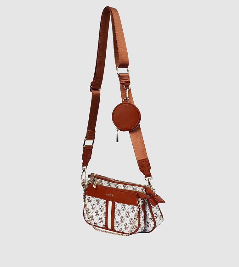 Signature Monogramed Crossbody Bag
