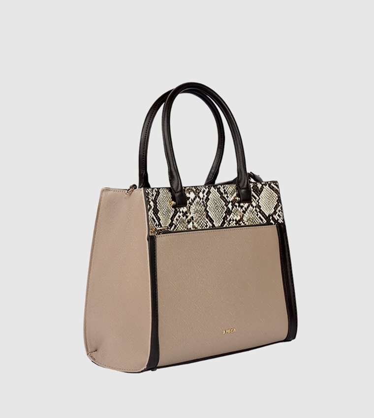 VALERIE Animal Print Satchel Bag