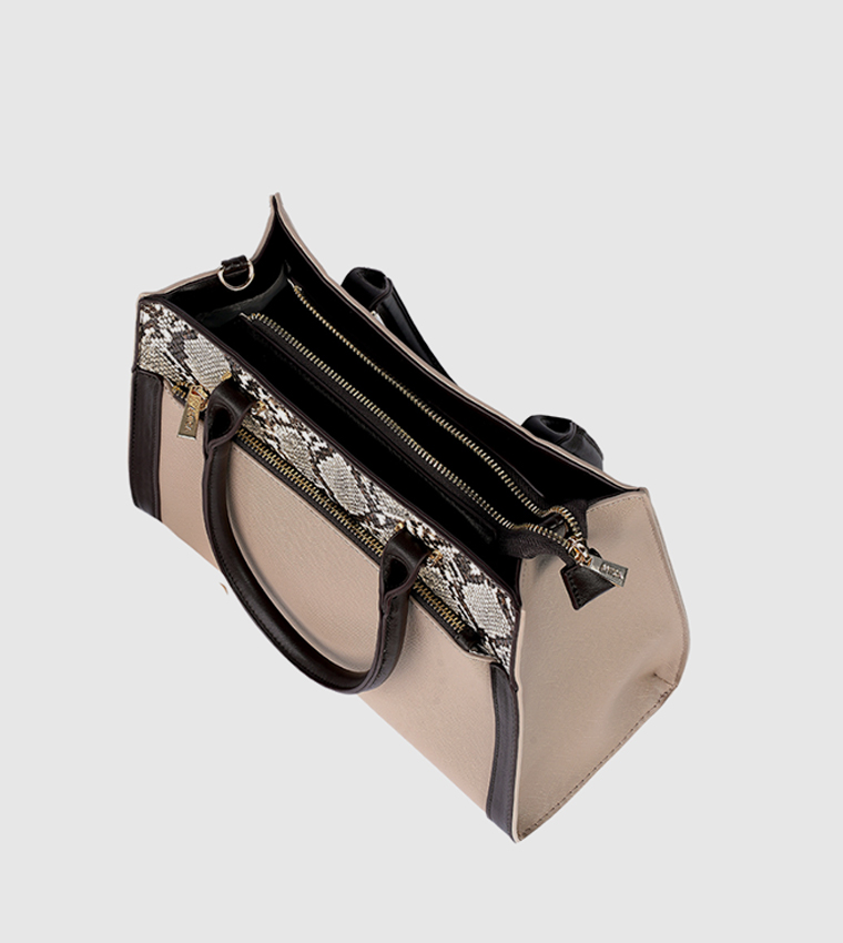VALERIE Animal Print Satchel Bag
