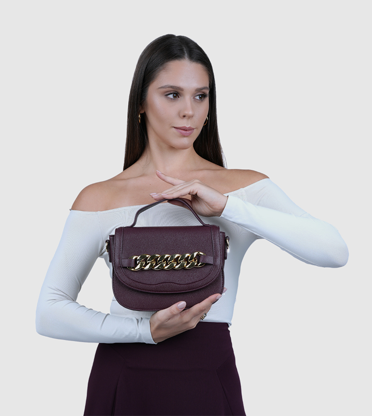 CAREN Textured Crossbody Bag