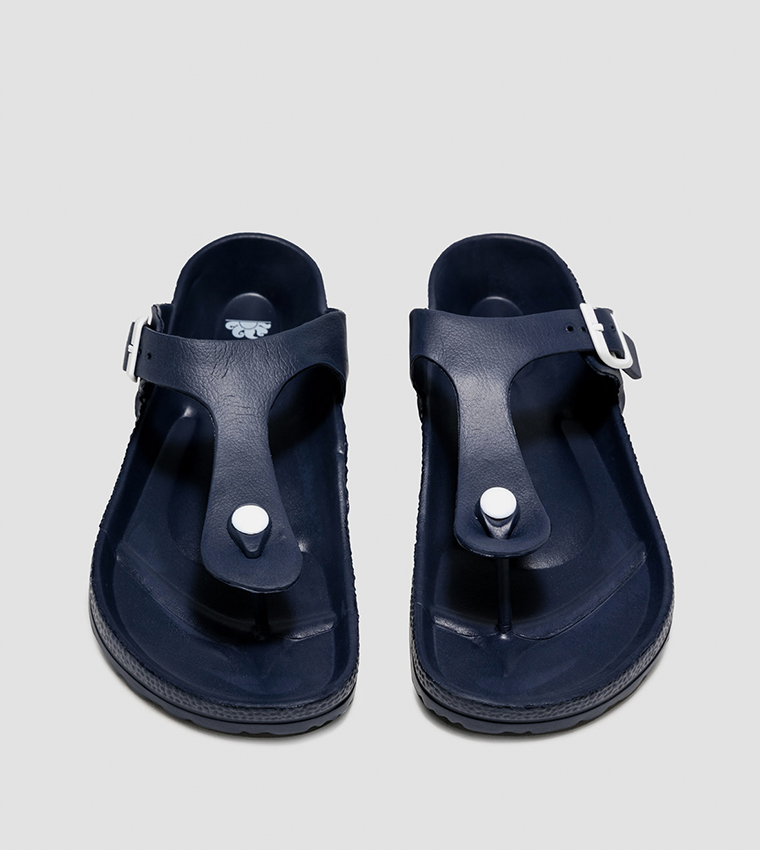 Buy SUNDEK Sultans T Strap Slip On Sandals In Blue 6thStreet Kuwait