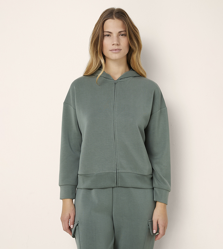 Hooded Zip-Through Jacket