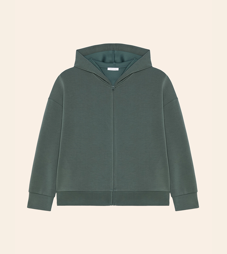 Hooded Zip-Through Jacket
