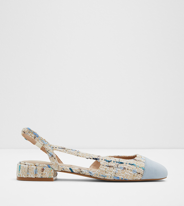 AMANDINE Square Toe Sling Back Sandals