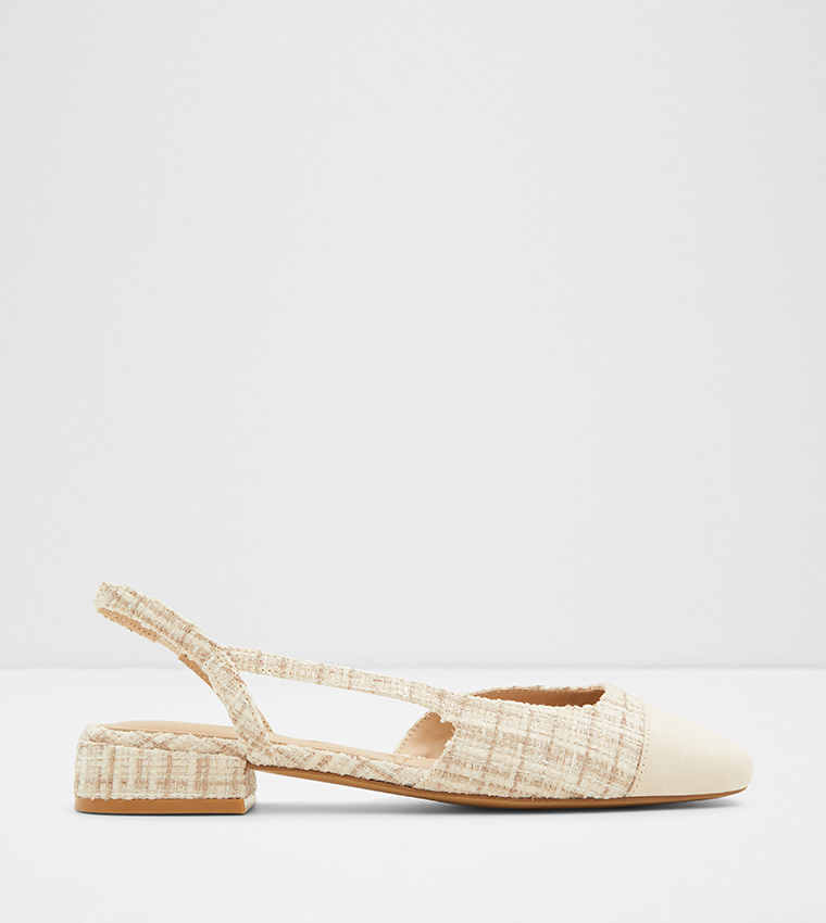 AMANDINE Square Toe Sling Back Sandals