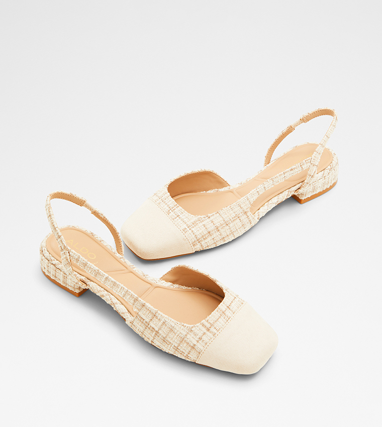 AMANDINE Square Toe Sling Back Sandals