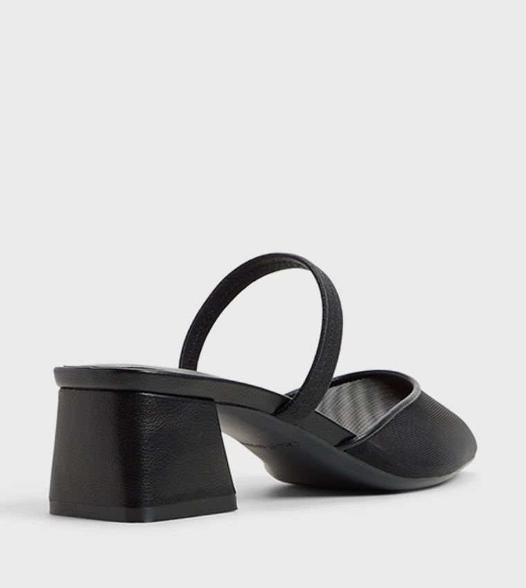 AMARAE Pointed Toe Block Heel Pumps