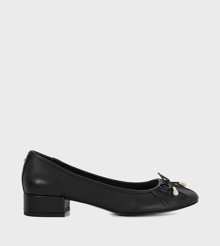 AMAZING Bow Detail Block Heel Pumps