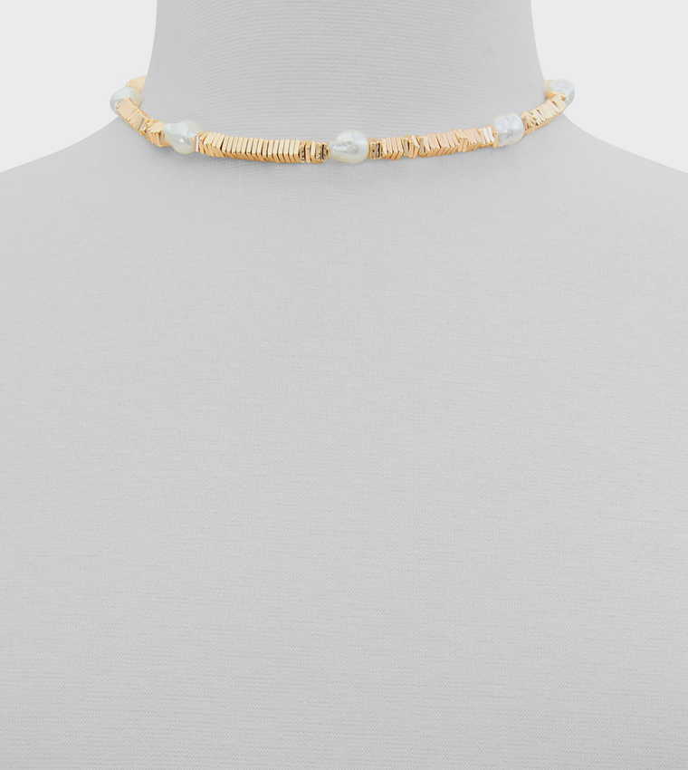 AMELINNA Pearl Gold-Tone Necklace