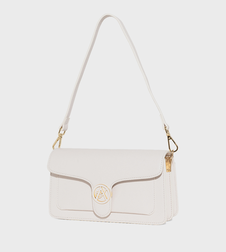 AMI Textured Shoulder Bag