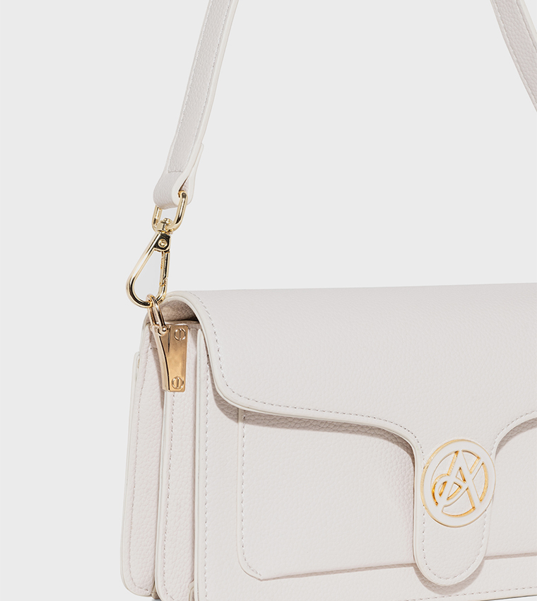 AMI Textured Shoulder Bag