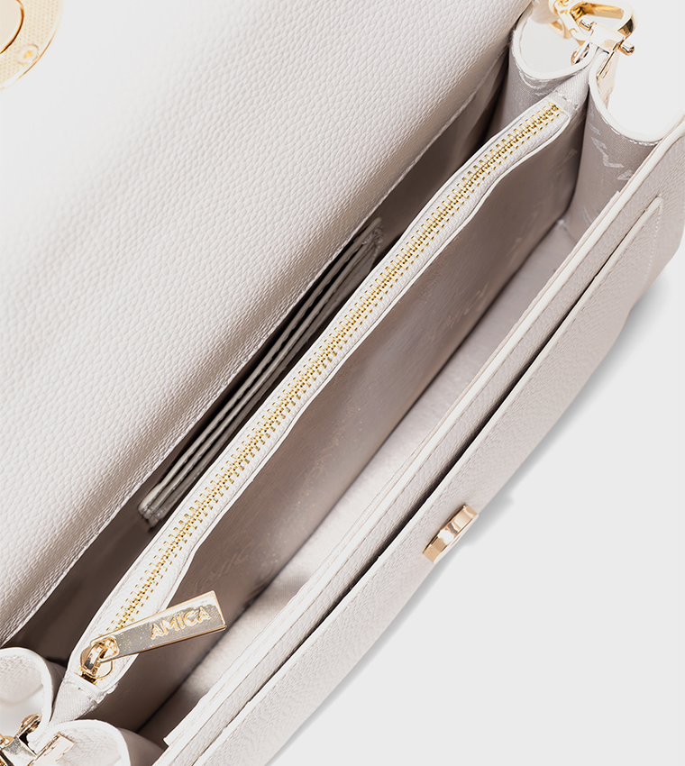 AMI Textured Shoulder Bag