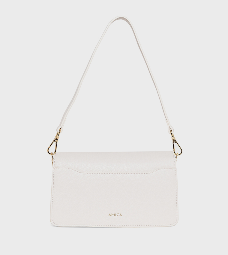 AMI Textured Shoulder Bag