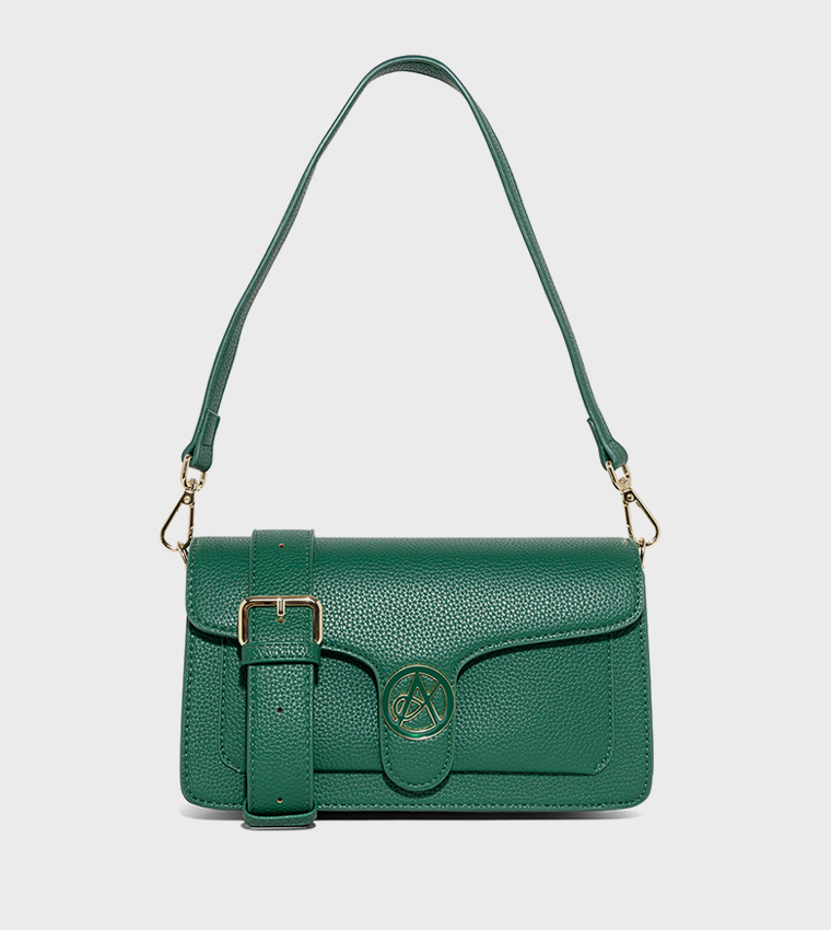AMI Textured Shoulder Bag