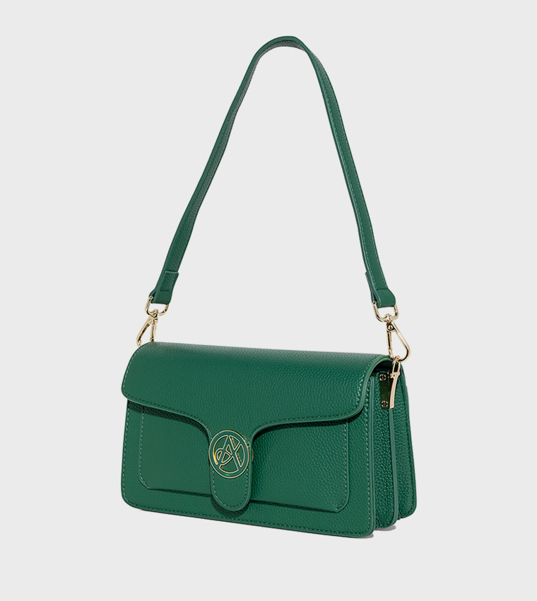 AMI Textured Shoulder Bag