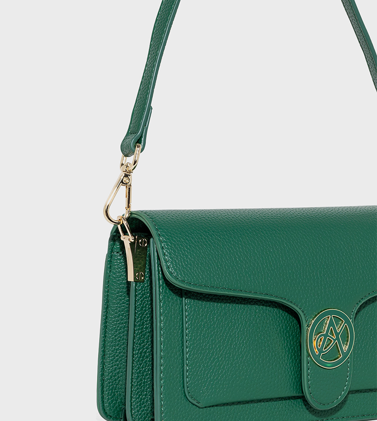 AMI Textured Shoulder Bag