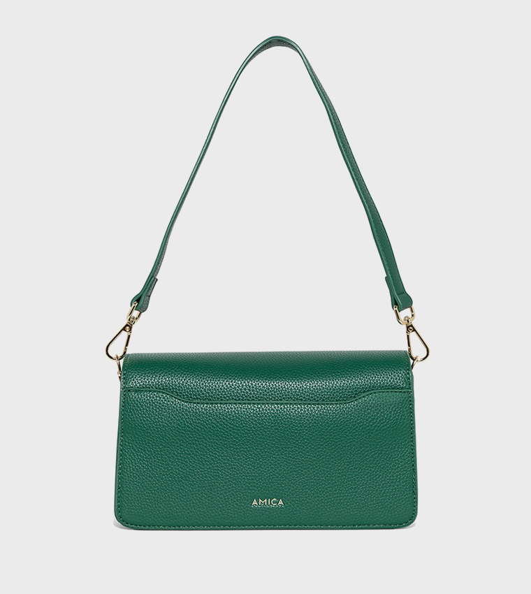 AMI Textured Shoulder Bag