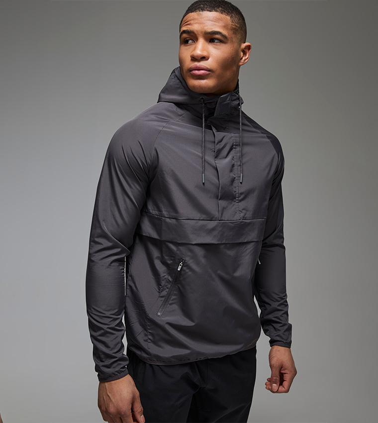 Hooded Regular Fit Active Windcheater Jacket