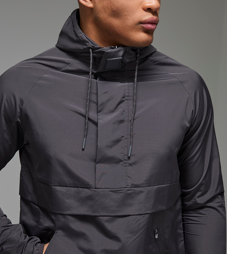 Hooded Regular Fit Active Windcheater Jacket