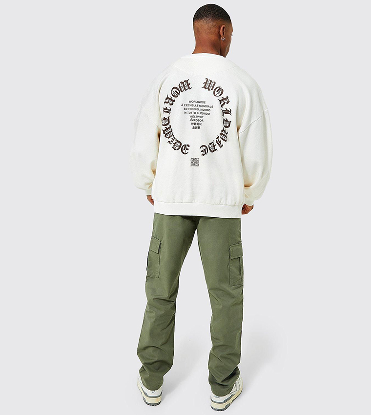 Twill Cargo Straight Fit Trousers