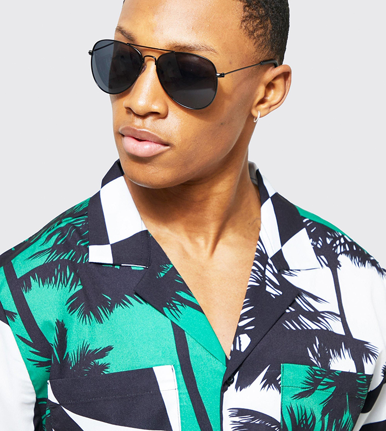 Metal Aviator Sunglasses