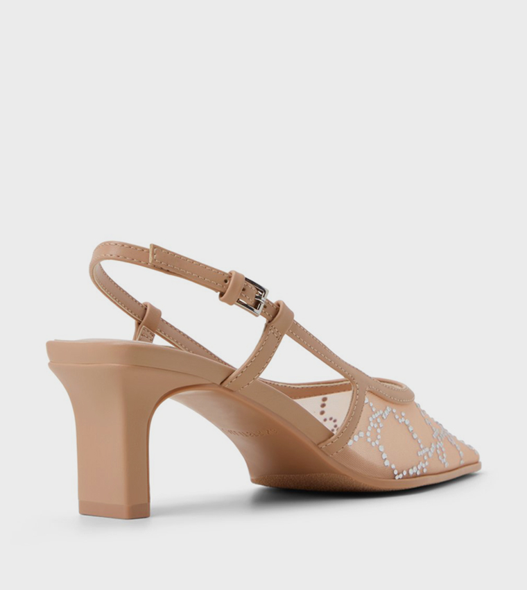 حذاء كعب أمورا بحزام خلفي