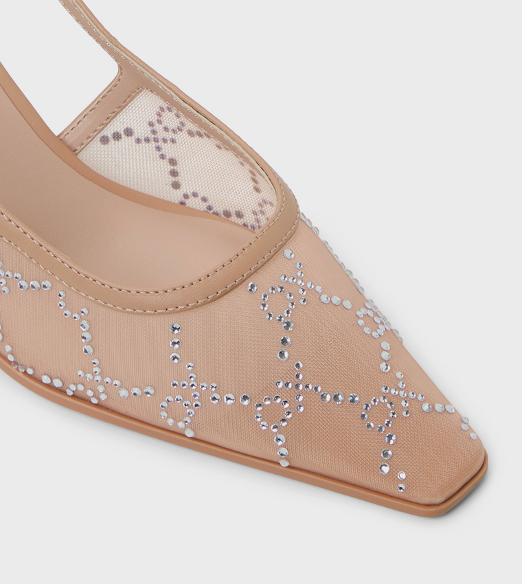 حذاء كعب أمورا بحزام خلفي