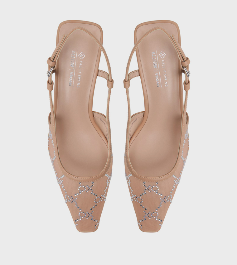 حذاء كعب أمورا بحزام خلفي